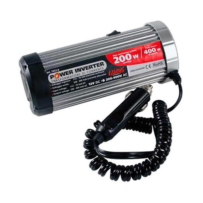 INVERTER ΜΕΤΑΤΡΟΠΗΣ ΡΕΥΜΑΤΟΣ ΑΠΟ 12V ΣΕ 220V - 200W ΓΙΑ ΛΕΙΤΟΥΡΓΙΑ LAPTOP, ΣΥΣΚΕΥΩΝ Κ.Λ.Π.