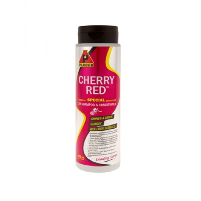 CHERRY RED ΣΑΜΠΟΥΑΝ  ΧΗΜΙΚΗΣ ΦΟΡΜΟΥΛΑΣ ΜΕ  15 ΔΙΑΦΟΡΕΤΙΚΑ  ΓΥΑΛΙΣΤΙΚΑ ΚΕΡΙΑ