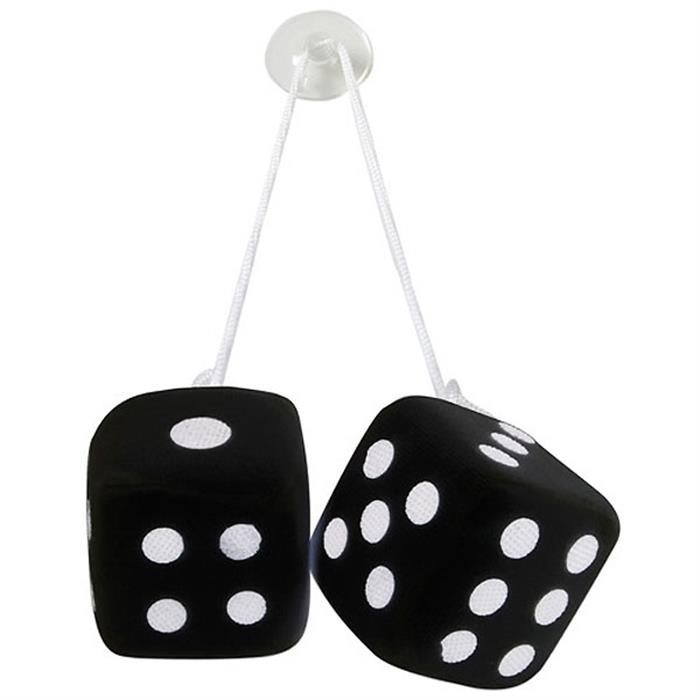 LUCKY VEGAS ΔΙΑΚΟΣΜΗΤΙΚΑ ΖΑΡΙΑ 7 Χ 7cm ΜΑΥΡΟ