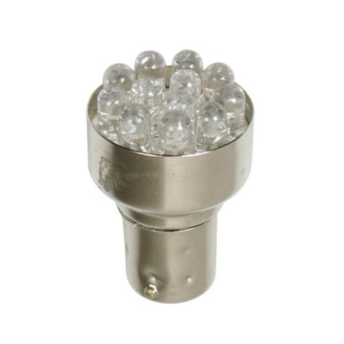 ΛΑΜΠΑΚΙ 12 LED BAY15d ΠΑΡΑΚΕΝΤΡΟ 24V ΛΕΥΚΟ 1 ΤΕΜΑΧΙΟ