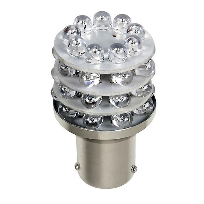 ΛΑΜΠΑΚΙ 24V 36LED BA15s (Κόκκινο)