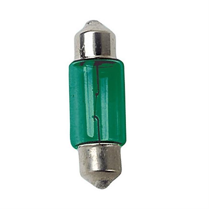 ΛΑΜΠΑΚΙΑ ΣΩΛΗΝΩΤΑ 12V/10W ΠΡΑΣΙΝΑ 11x31mm