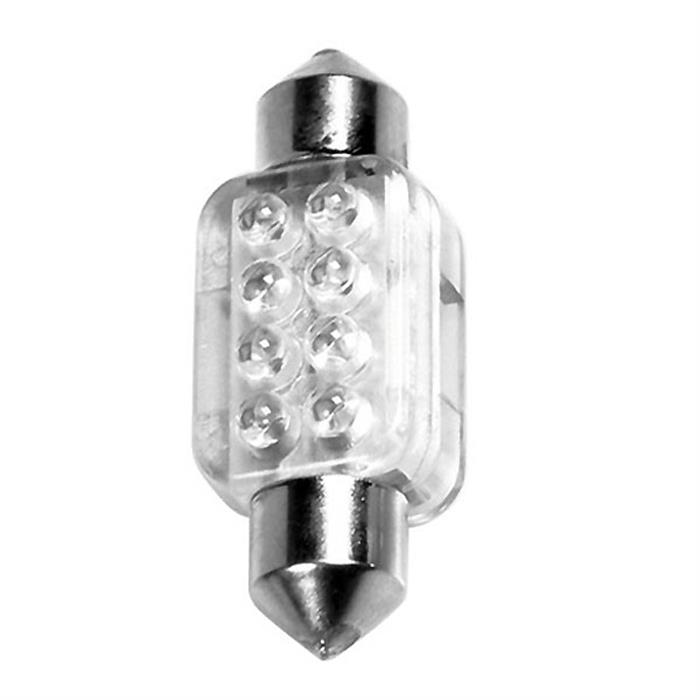 58432 12V ΛΑΜΠΑKI TORPEDO 8 LED - 13x35 mm - SV8,5-8 - 1 ΤΕΜΑΧΙΟ - BLISTER - ΜΠΛΕ ΦΩΤΙΣΜΟΣ