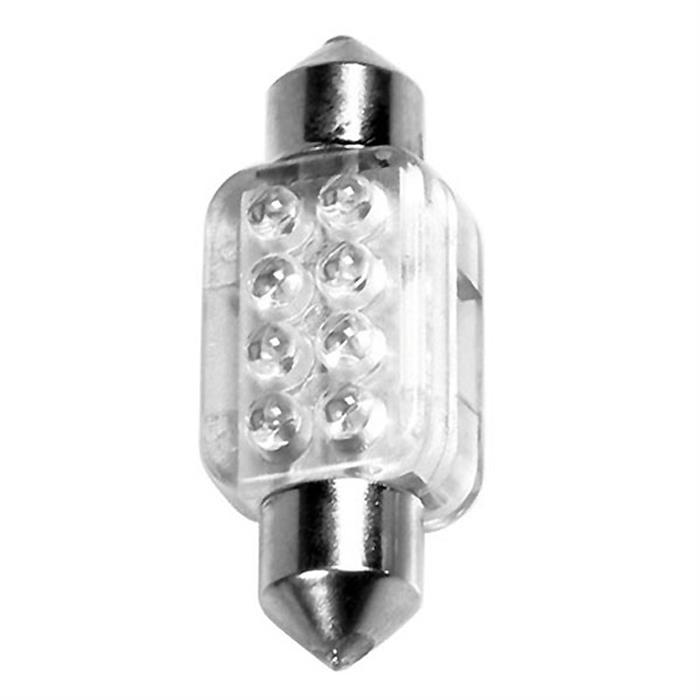 58434 12V ΛΑΜΠΑKI TORPEDO 8 LED - 13x35 mm - SV8,5-8 - 1 ΤΕΜΑΧΙΟ - BLISTER - ΛΕΥΚΟΣ ΦΩΤΙΣΜΟΣ