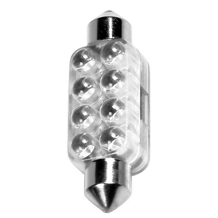 58439 12V ΛΑΜΠΑKI TORPEDO 8 LED - 13x44 mm - SV8,5-8 - 1 ΤΕΜΑΧΙΟ - BLISTER - ΛΕΥΚΟΣ ΦΩΤΙΣΜΟΣ