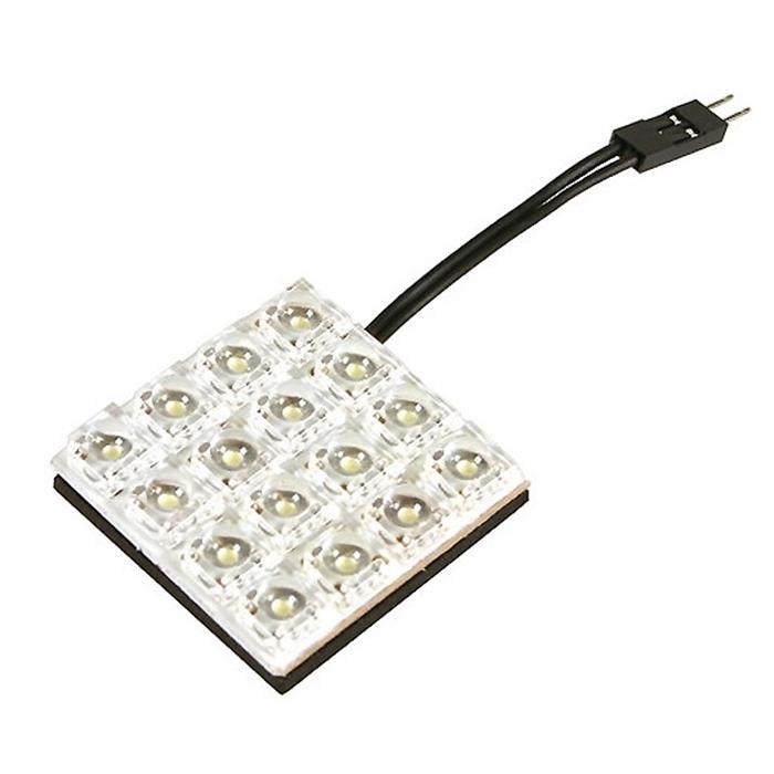 ΠΛΑΦΟΝΙΕΡΑ ΜΕ 16 LED (35x35mm) ΜΠΛΕ