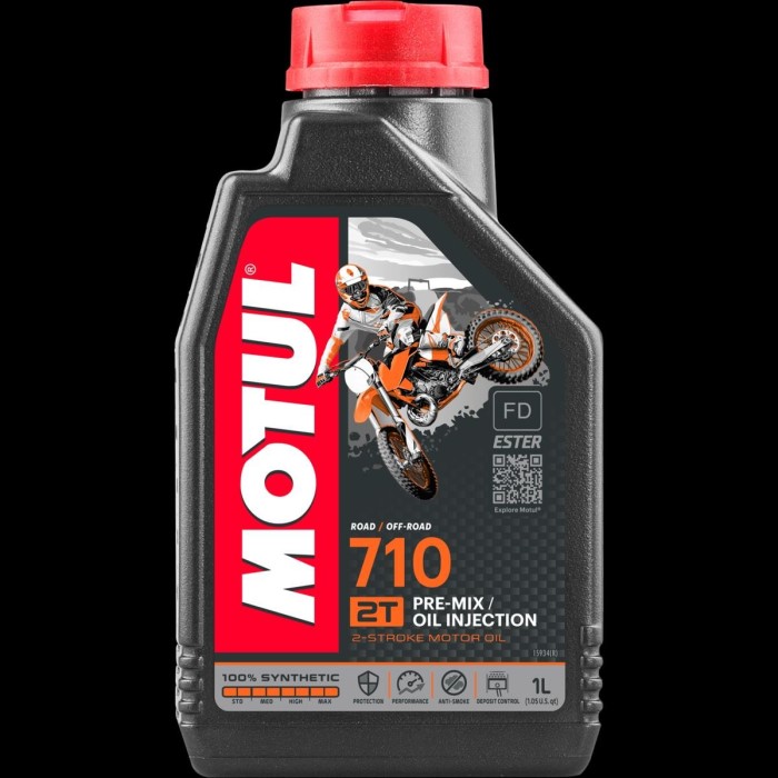 ΜΟΤUL MOTO 710 2T 100% SYNTHETIC 1 ΛΙΤΡΟ 