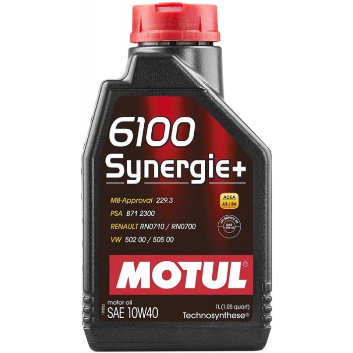 ΣΥΝΘΕΤΙΚΗΣ ΤΕΧΝΟΛΟΓΙΑΣ MOTUL 6100 SYNERGIE+  10W/40 1 ΛΙΤΡO