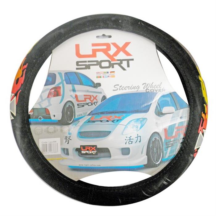 ΚΑΛΥΜΜΑ ΤΙΜΟΝΙΟΥ SIMONI RACING LRX FLAME AND CROSS ΜΑΥΡΟ ΜΕ ΦΛΟΓΕΣ 37-39cm (ΚΑΝΟΝΙΚΑ ΤΙΜΟΝΙΑ)
