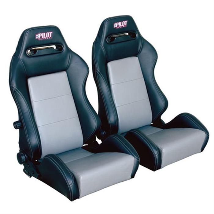 ΚΑΘΙΣΜΑΤΑ ΔΕΡΜΑΤΙΝΗ SPORT-TOURING - ΓΚΡΙ/ΜΑΥΡΟ