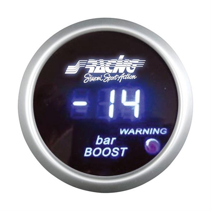 ΜΠΑΡΟΜΕΤΡΟ ΨΗΦΙΑΚΟ SIMONI RACING ΜΕ ΠΡΟΕΙΔΟΠΟΙΗΤΙΚΟ LED 52mm