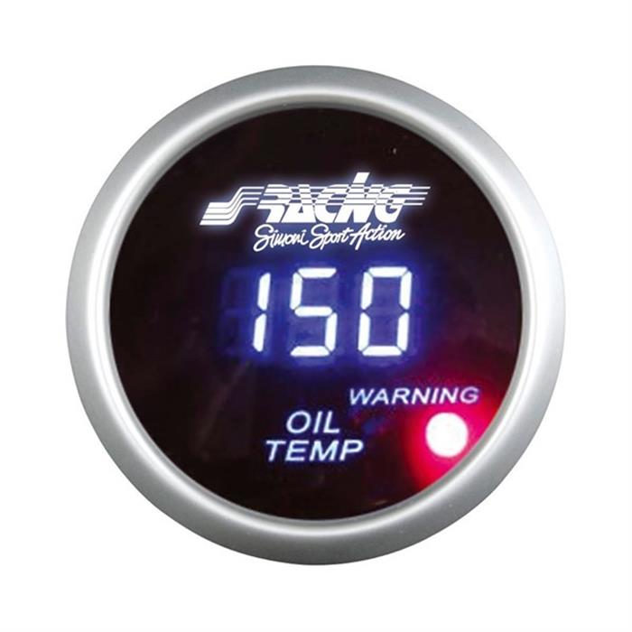 ΘΕΡΜΟΚΡΑΣΙΑ ΛΑΔΙΟΥ ΨΗΦΙΑΚΟ SIMONI RACING ΜΕ ΠΡΟΕΙΔΟΠΟΙΗΤΙΚΟ LED 52mm