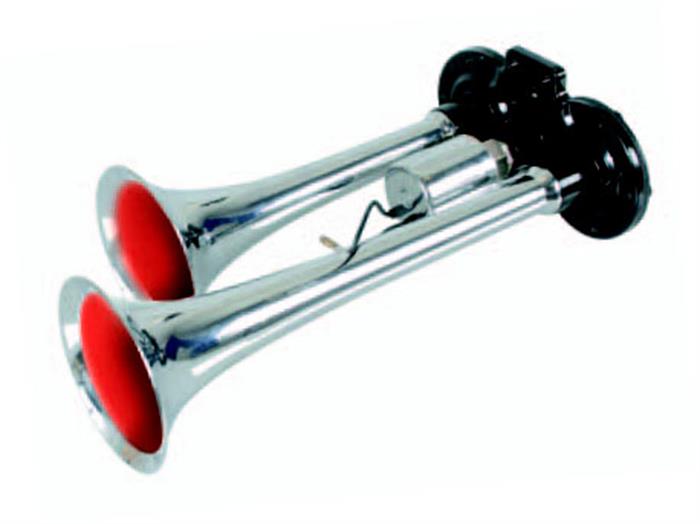 ΔΙΠΛΗ ΚΟΡΝΑ ΑΕΡΟΣ  KIT 125DB/24V/5A 23+30cm ΚΑΙ ΓΙΑ ΕΞΩΤΕΡΙΚΗ ΧΡΗΣΗ