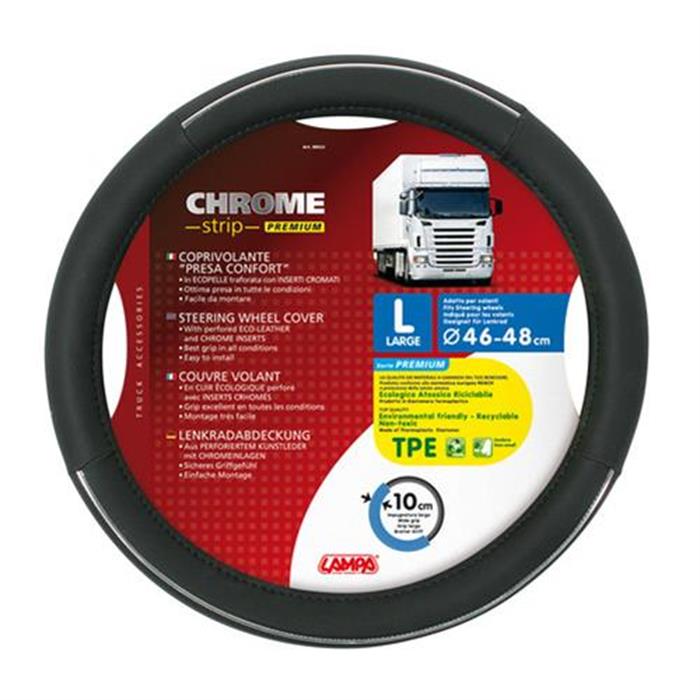 ΚΑΛΥΜΜΑ ΤΙΜΟΝΙΟΥ CROME STRIP LARGE 46-48cm ΟΙΚΟΛΟΓΙΚΟ ΑΟΣΜΟ