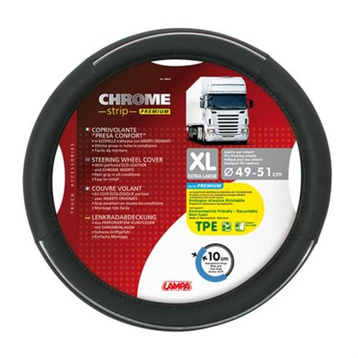 ΚΑΛΥΜΜΑ ΤΙΜΟΝΙΟΥ CROME STRIP XL 49-51cm ΟΙΚΟΛΟΓΙΚΟ ΑΟΣΜΟ