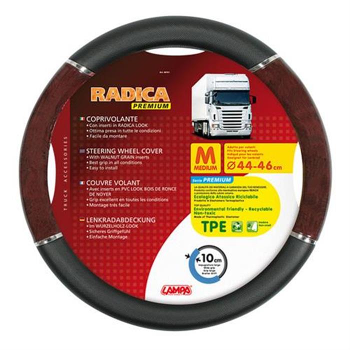 ΚΑΛΥΜΜΑ ΤΙΜΟΝΙΟΥ RADICA ΜΕ ΞΥΛΟ ΚΑΡΥΔΙΑΣ Medium 44/46cm ΟΙΚΟΛΟΓΙΚΟ
