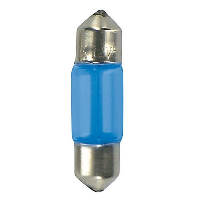 58309 12V ΛΑΜΠΑΚΙ ΠΛΑΦΟΝΙΕΡΑΣ  BLU-XEΝΟΝ  - 8x28 mm - 15W - SV7-8 - 2 ΤΕΜΑΧΙΑ