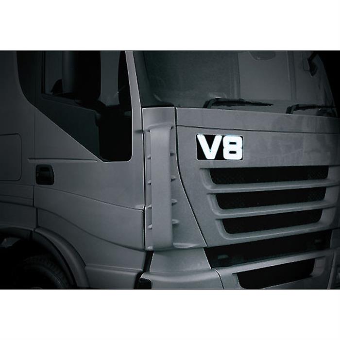 ΑΥΤΟΚΟΛΛΗΤΟ ΣΗΜΑ V8/24V, ΦΩΤΙΖΟΜΕΝΟ (17.5χ10 cm)