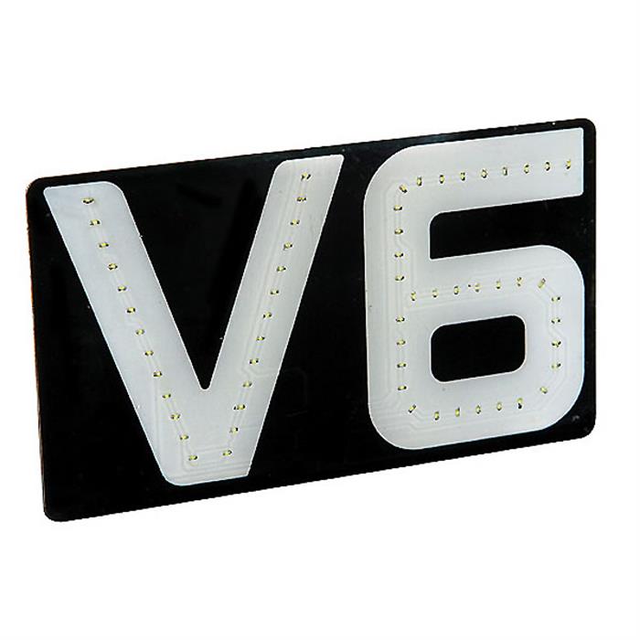 ΑΥΤΟΚΟΛΛΗΤΟ ΣΗΜΑ V6/24V, ΦΩΤΙΖΟΜΕΝΟ (17.5χ10 cm)
