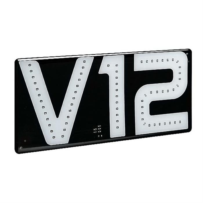 ΑΥΤΟΚΟΛΛΗΤΟ ΣΗΜΑ V12/24V, ΦΩΤΙΖΟΜΕΝΟ (22χ10 cm)