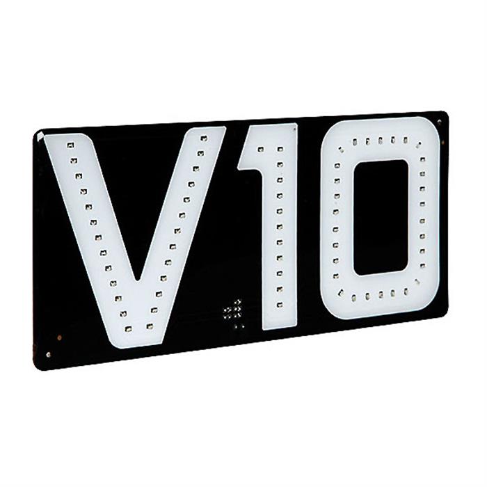 ΑΥΤΟΚΟΛΛΗΤΟ ΣΗΜΑ V10/24V, ΦΩΤΙΖΟΜΕΝΟ (22χ10 cm)