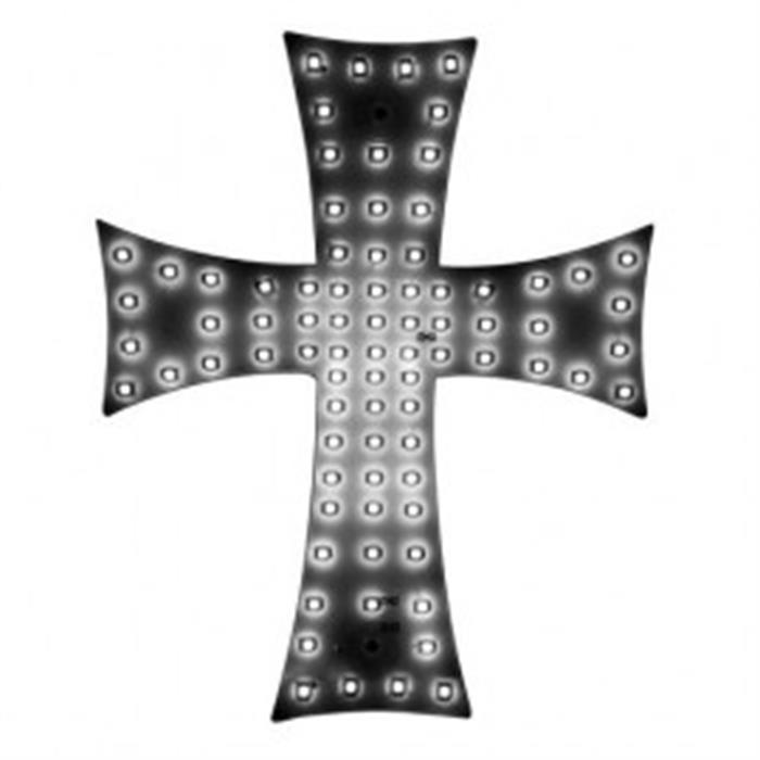 ΣΤΑΥΡΟΣ 24V ΜΕ 81 LED ΛΕΥΚΟ ΜΕ ΦΙΣ ΑΝΑΠΤΗΡΑ ΚΑΙ ΚΑΛΩΔΙΟ 200CM 200X250MM