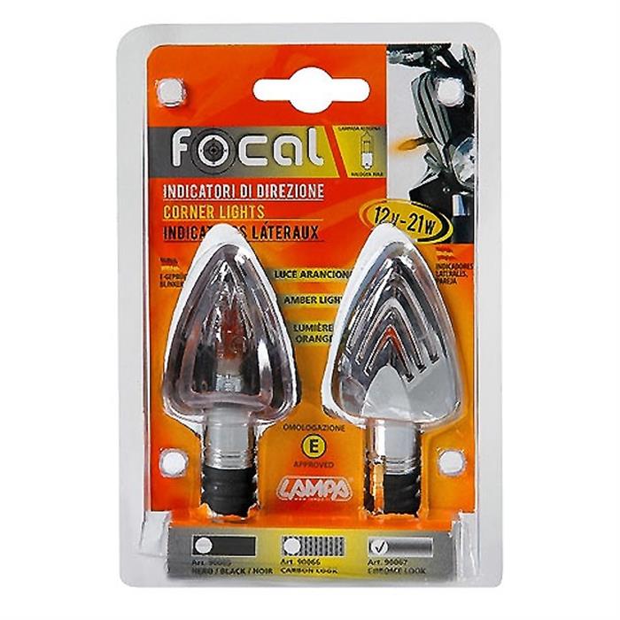 ΦΛΑΣ ΜΟΤΟ FOCAL / LED 12V-21W (Χρωμίου)