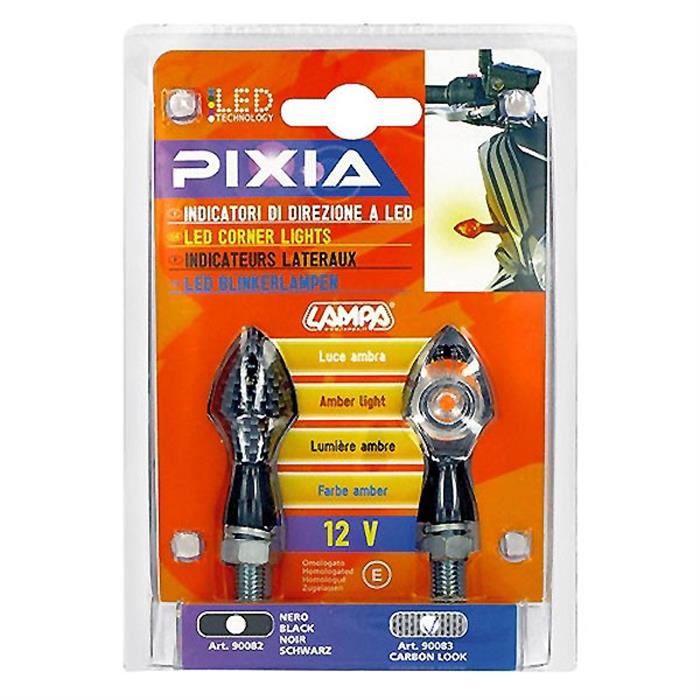 ΦΛΑΣ ΜΟΤΟ PIXIA LED/12V (Carbon Look)